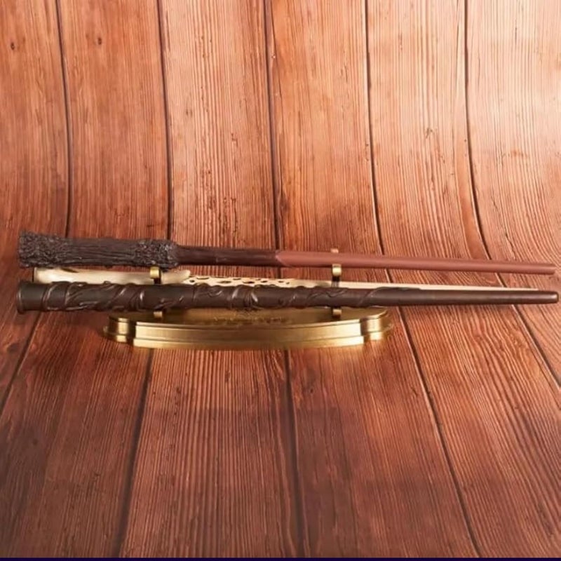 Fusked حامل عصا السحر المفخخة - حامل عرض بتشطيب ذهبي لعصي السحرة - Image 3
